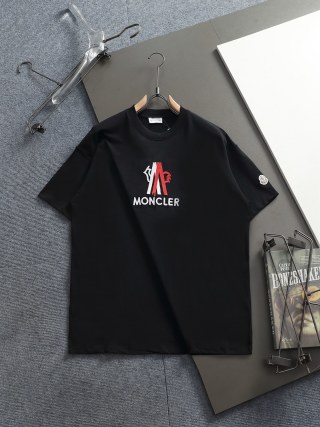 몽클레어 로고 자수 남성 반팔 티셔츠 48652