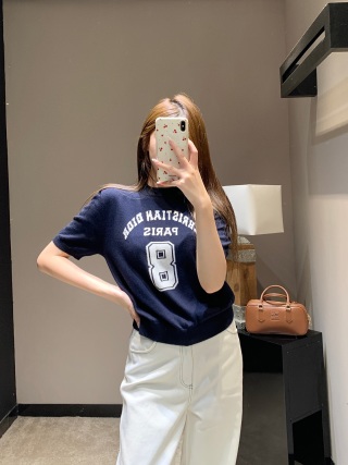 디올 여성 반팔 26SS 캐시미어 51794 Dior Women T Shirt