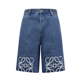 로에베 애너그램 프린트 데님 반바지 5184 Loewe Shorts