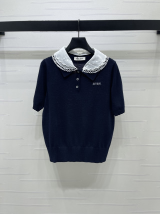 미우미우 여성 반팔 SS 울 52330 Miu Miu Women T Shirt