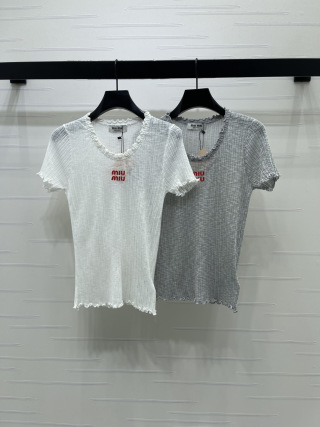 미우미우 여성 반팔 SS 52425 Miu Miu Women T Shirt
