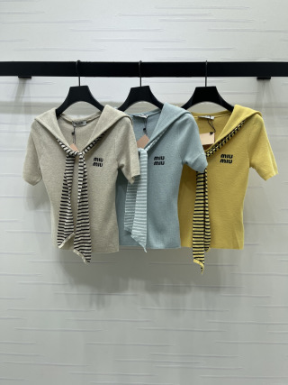 미우미우 여성 반팔 SS 52480 Miu Miu Women T Shirt
