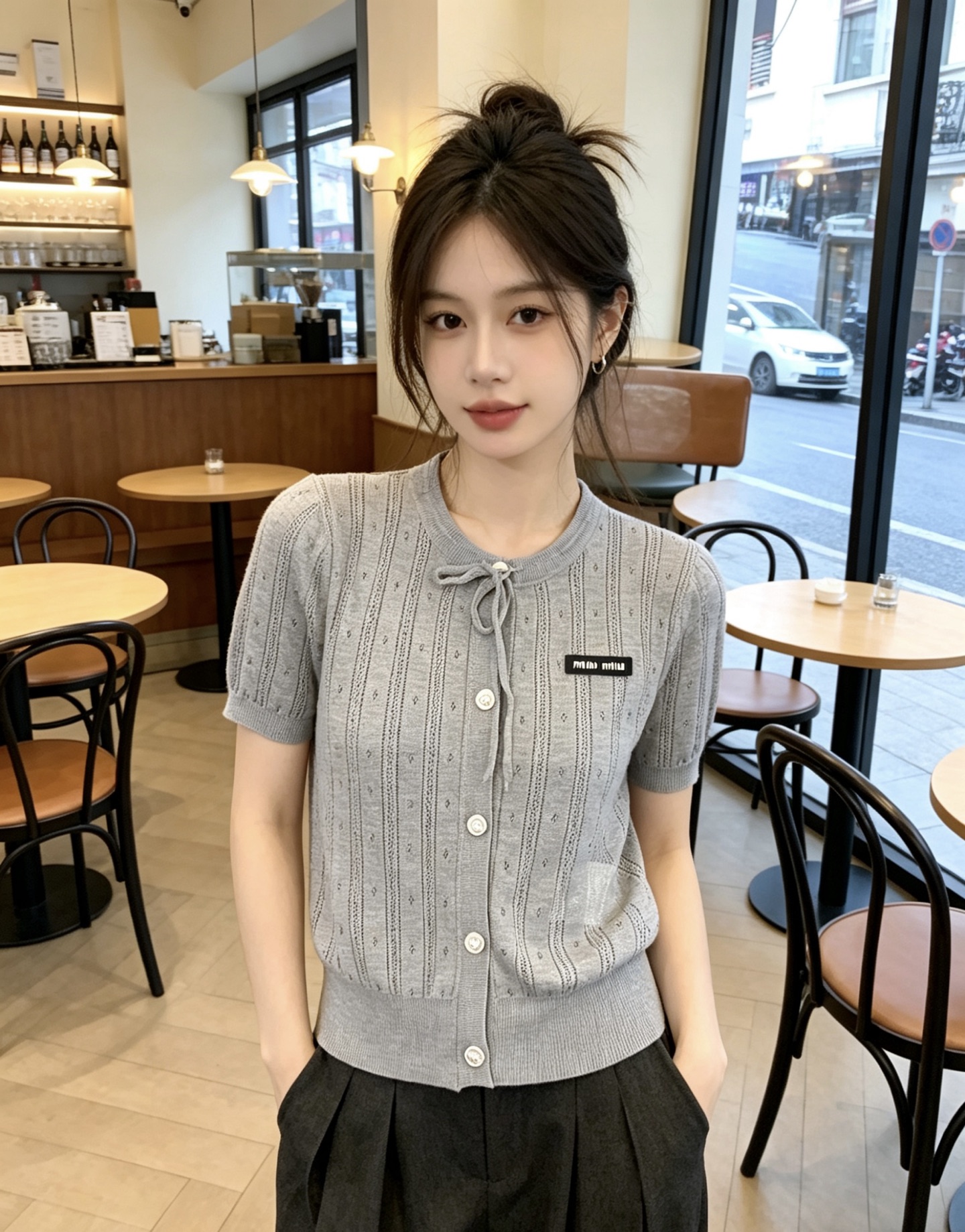 미우미우 여성 반팔 52486 Miu Miu Women T Shirt