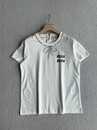 미우미우 여성 반팔 SS 52497 Miu Miu Women T Shirt