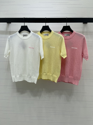 미우미우 여성 반팔 SS 52499 Miu Miu Women T Shirt