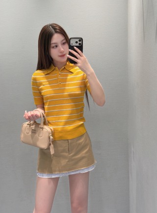 미우미우 여성 반팔 26SS 52501 Miu Miu Women T Shirt