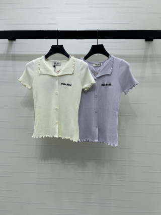 미우미우 여성 반팔 SS 52503 Miu Miu Women T Shirt