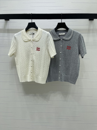 미우미우 여성 반팔 SS 52513 Miu Miu Women T Shirt