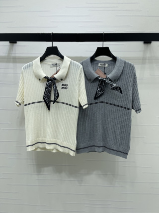 미우미우 여성 반팔 SS 52783 Miu Miu Women T Shirt