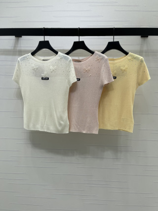 미우미우 여성 반팔 SS 52827 Miu Miu Women T Shirt
