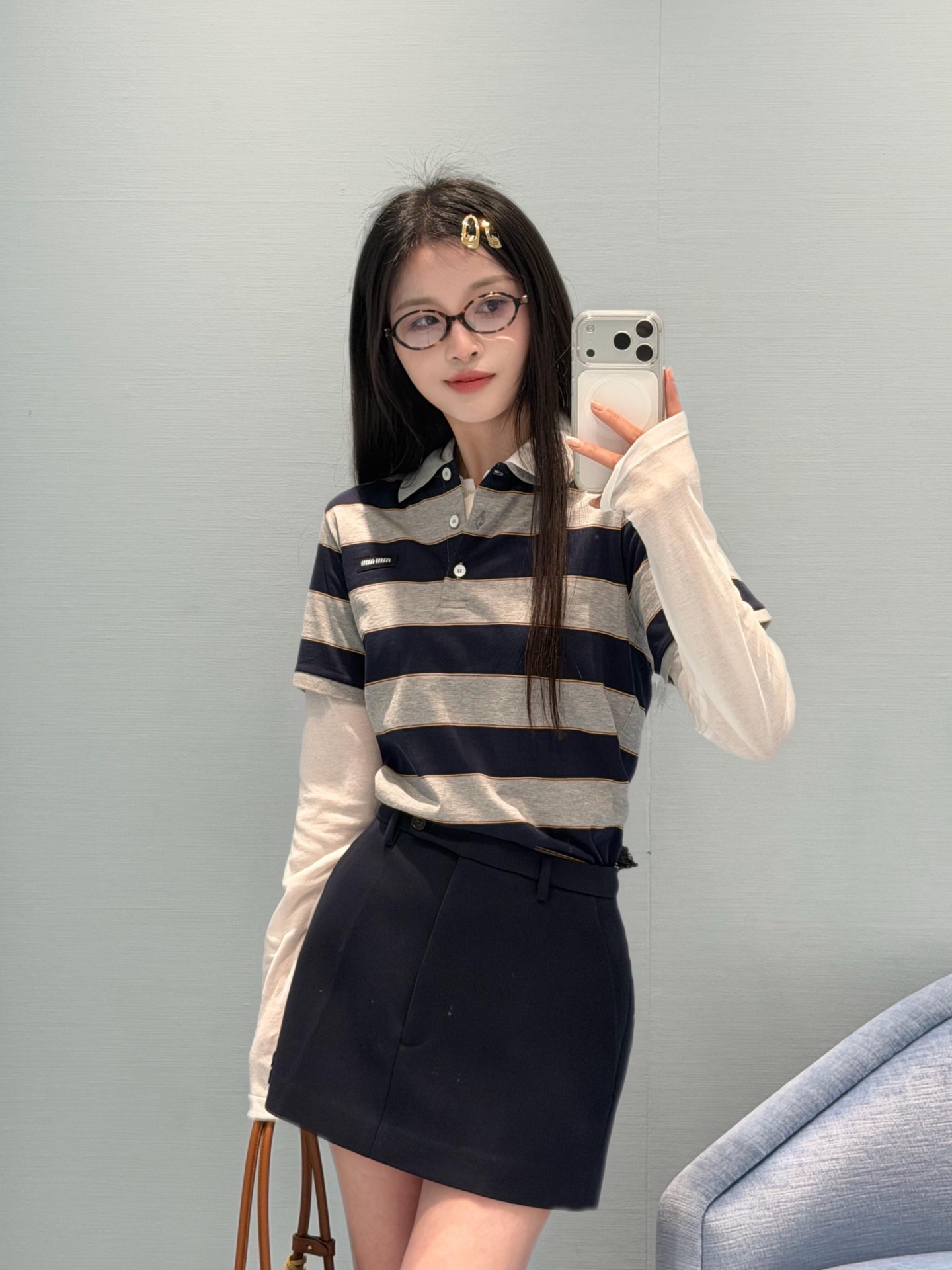 미우미우 여성 반팔 26SS 52857 Miu Miu Women T Shirt