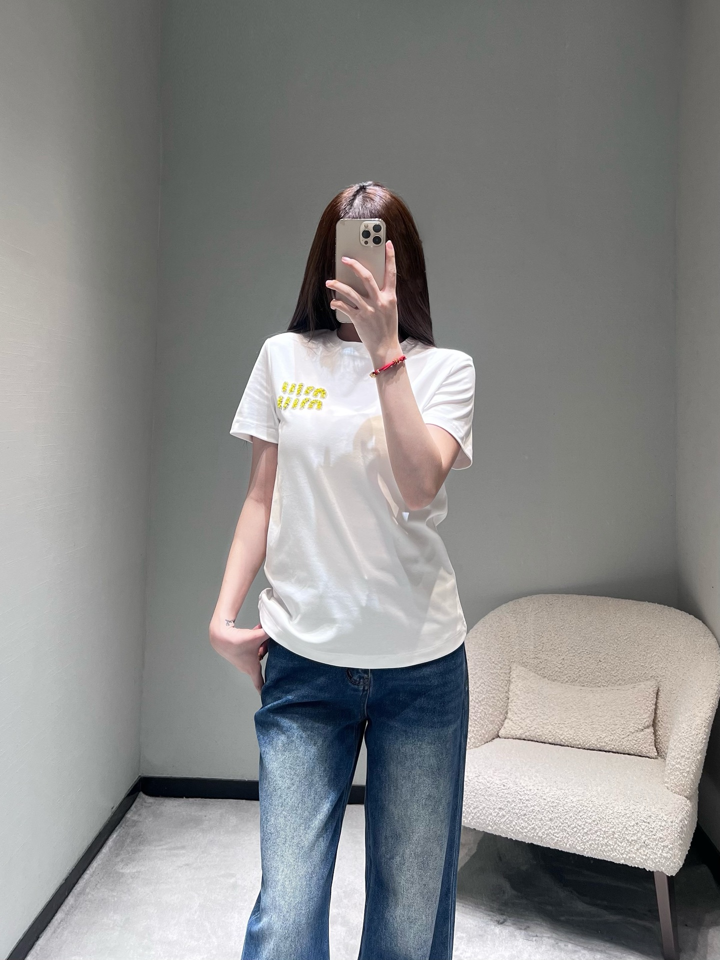 미우미우 여성 반팔 26SS 52917 Miu Miu Women T Shirt