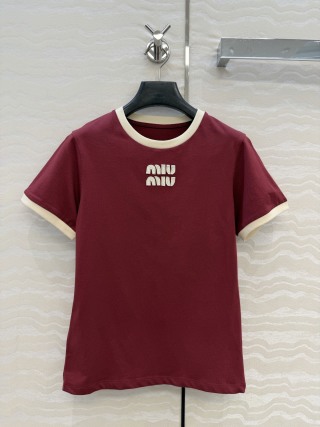 미우미우 여성 반팔 52945 Miu Miu Women T Shirt