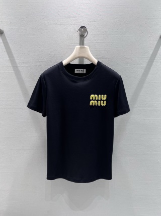미우미우 여성 반팔 26SS 52976 Miu Miu Women T Shirt