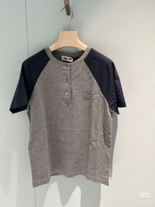 미우미우 여성 반팔 26SS 52984 Miu Miu Women T Shirt