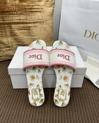 디올 자수 캔버스 슬리퍼 55442