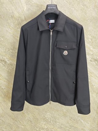 몽클레어 로고 자수 코튼 자켓 5609 Moncler