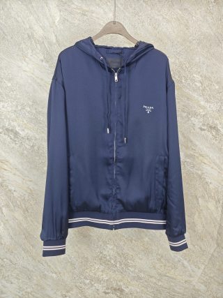 프라다 로고 프린트 코튼 자켓 5613 Prada