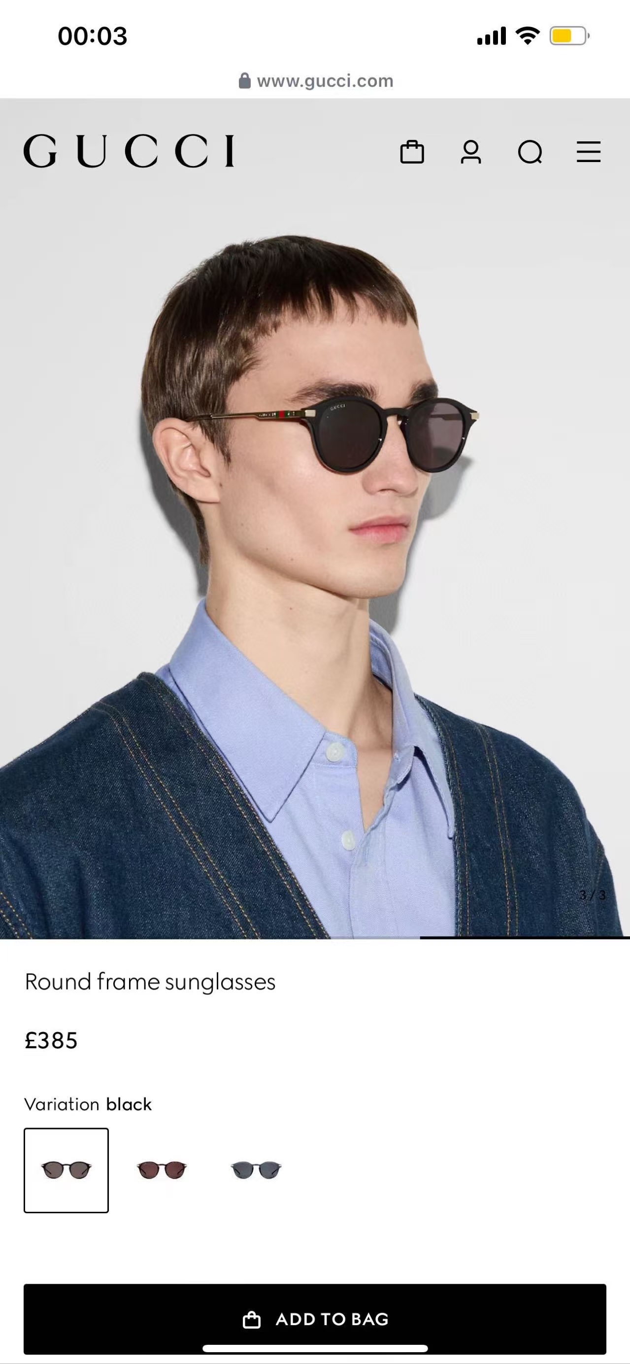구찌 선글라스 56592 Gucci Sunglasses