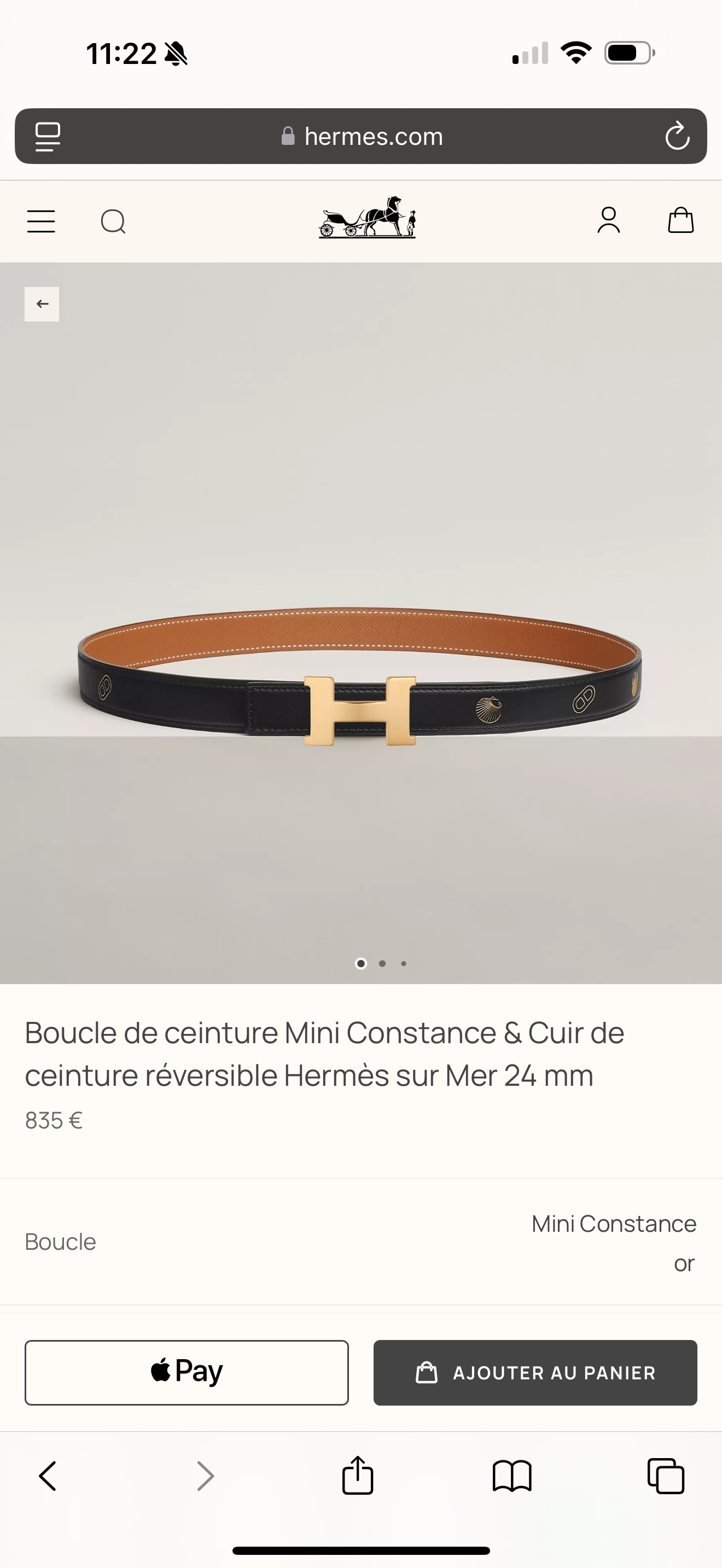 에르메스 벨트 59002 Hermes Belt