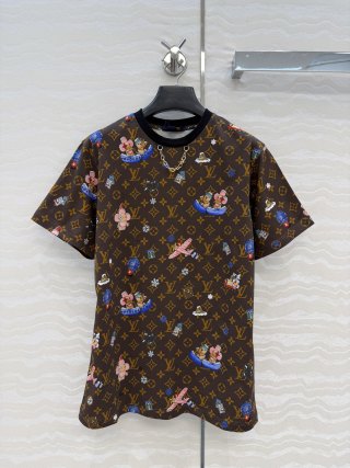 루이비통 여성 프린트 반팔 티셔츠 레플리카 6023 Louis Vuitton Women T Shirt
