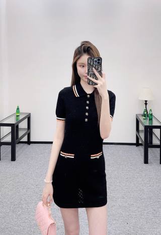 샤넬 여성 까멜리아 캐시미어 카라 반팔 티셔츠 레플리카 6054 Chanel Women T Shirt
