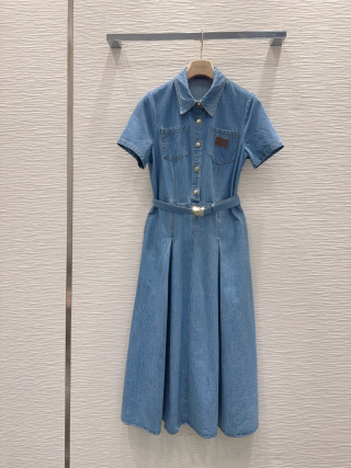 미우미우 여성 2026SS 데님 원피스 레플리카 6439 Miu Miu Women Dress