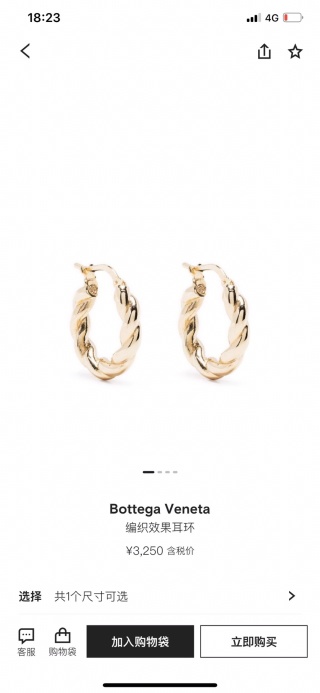보테가베네타 귀걸이 65328 Bottega Veneta Earrings