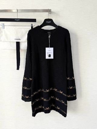 샤넬 여성 2025FW 자수 니트 원피스 레플리카 6606 Chanel Women Dress
