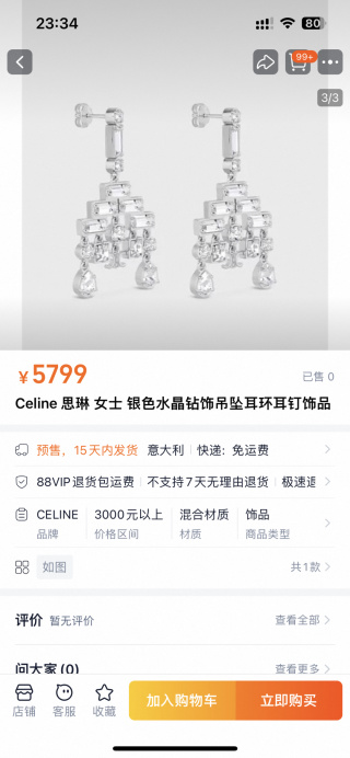 셀린느 귀걸이 69288 Celine Earrings