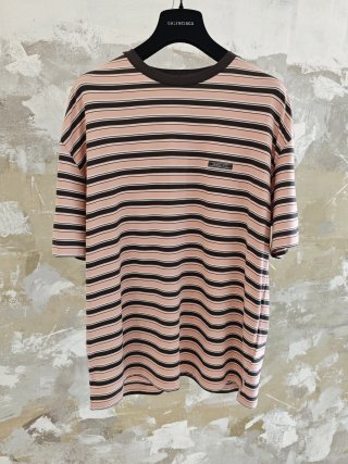 프라다 스트라이프 반팔 티셔츠 696 Prada T Shirt