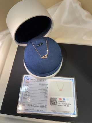 프레드 18 K 골드 말굽 버클 목걸이 71636