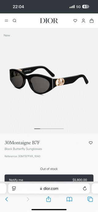 디올 선글라스 72651 Dior Sunglasses