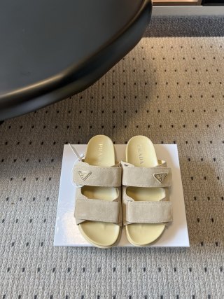 프라다 더블스트랩 벨크로 샌들 75332