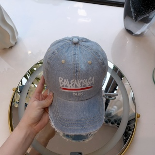 발렌시아가 데님 워시드 방풍 야구모자 78027