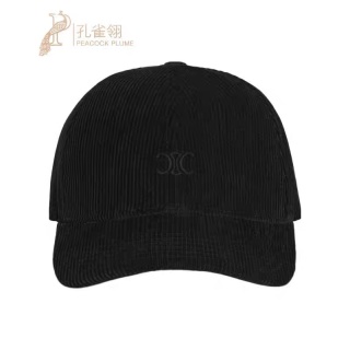 셀린느 블랙 코듀로이 캡 83540