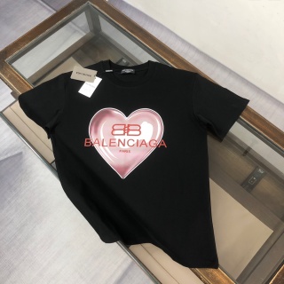 발렌시아가 여성 크루넥 반팔 티셔츠 88676