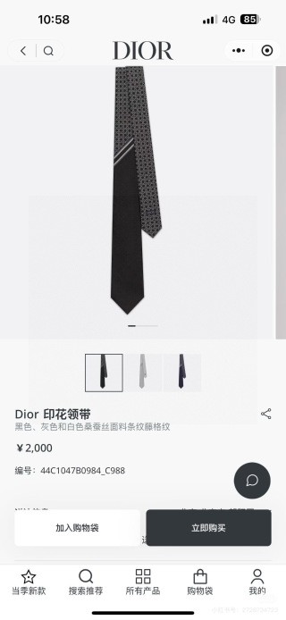 디올 넥타이 89692 Dior Accessories
