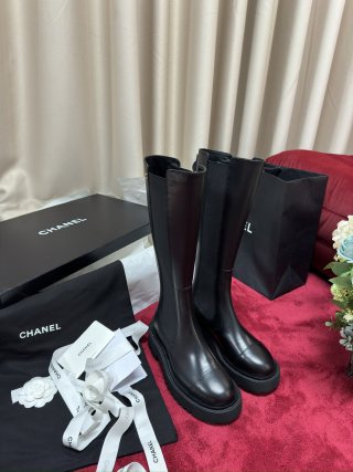 샤넬 24 B 두꺼운 밑창 라이딩 부츠 93831
