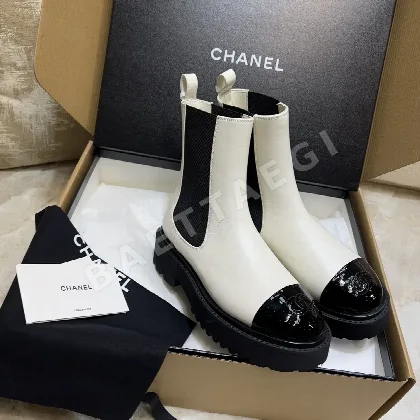 샤넬 패치워크 플랫폼 첼시 부츠 94479