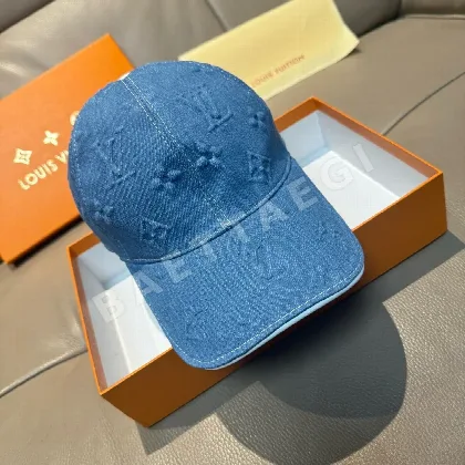 루이비통 데님 로고 엠보싱 야구모자 79125