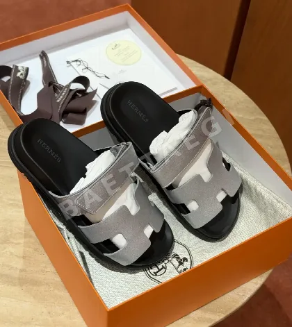 에르메스 시프르 샌들 실버 가죽 189130