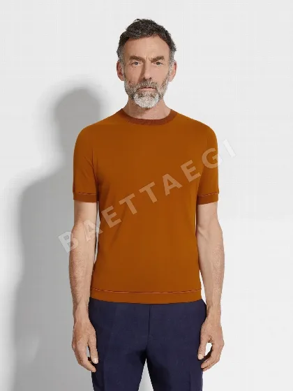 로로피아나 아세테이트 텐셀 혼방 남성 반팔 셔츠 114565
