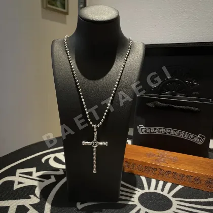 크롬하츠 클래식 크로스 비즈 목걸이 125760