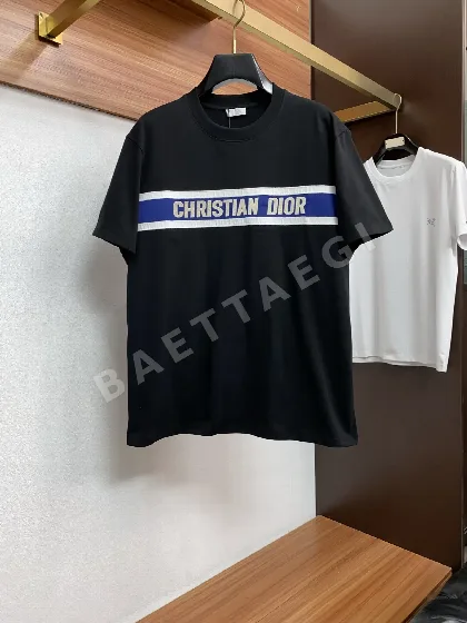 디올 남성 코튼 크루넥 반팔 티셔츠 47538