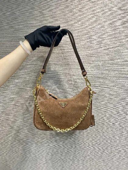 프라다 스웨이드 호보백 66541