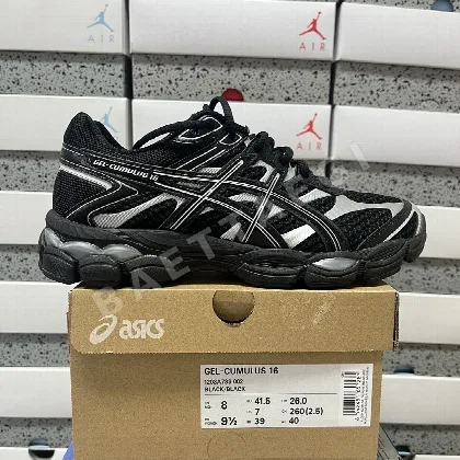 아식스 [TOP] 젤 큐뮬러스 16 1203A733-002 200316 Asics Gel-Cumulus 16 Black Pure Silver