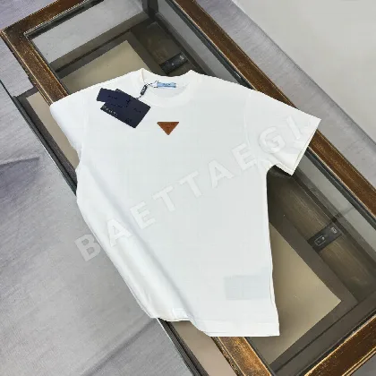 프라다 코튼 반팔 티셔츠 53664