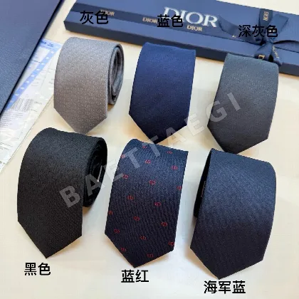 디올 CD 패턴 자카드 넥타이 89853