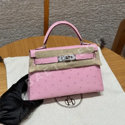 에르메스 미니 켈리 2 타조 가죽 가방 164136